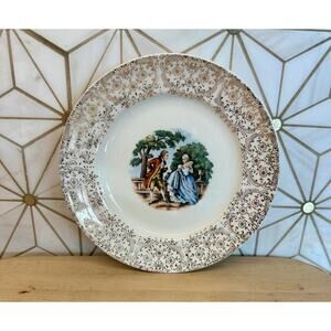 Vintage China Bread Plates | Royal Garden Scene |‎ 1 of 8